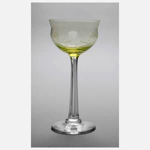 Jugendstilrömer mit Uranglaskuppa