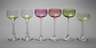 Sechs Stängelgläser Jugendstil