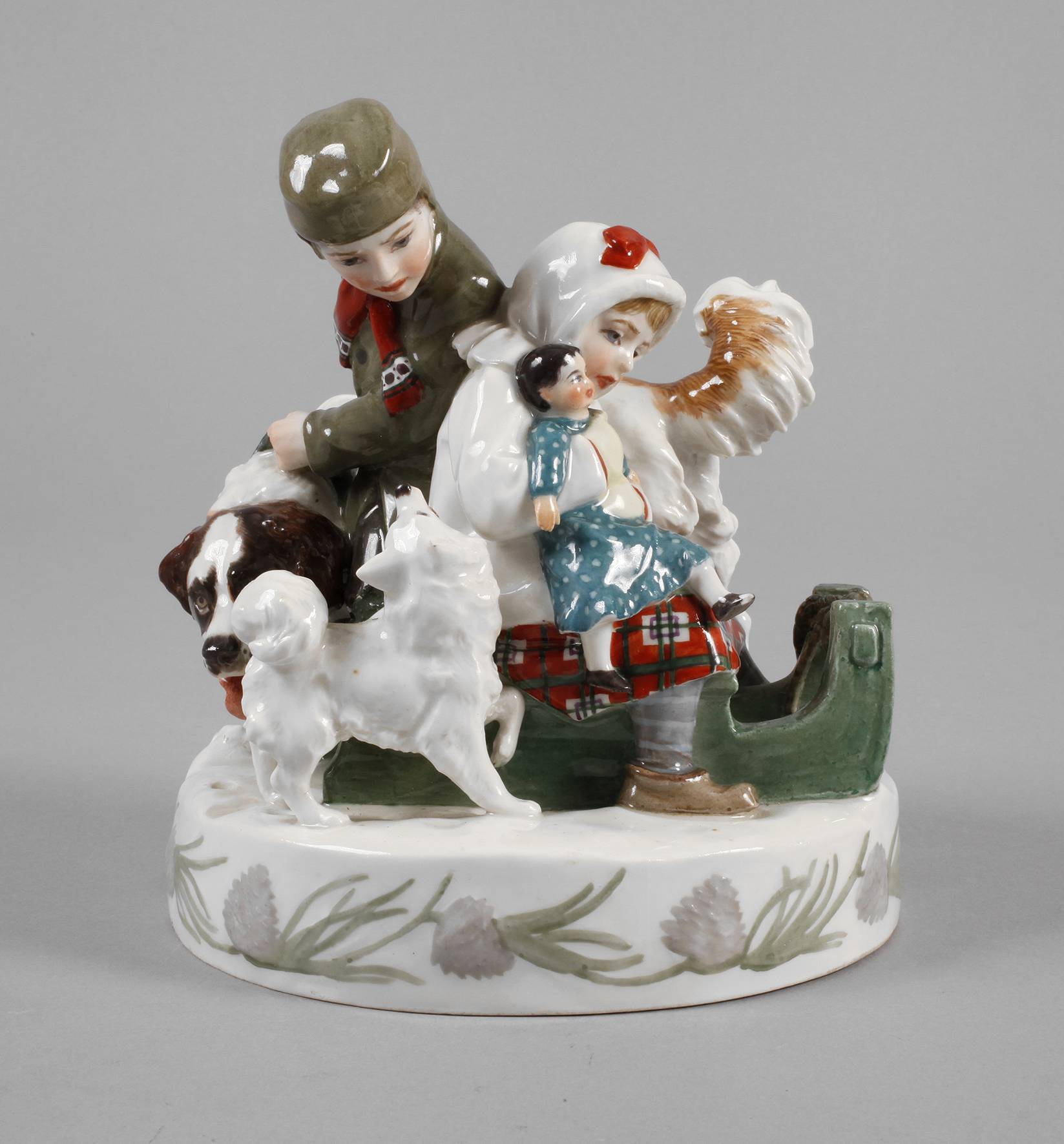 Meissen Figurengruppe ”Der Winter”