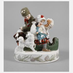 Meissen Figurengruppe ”Der Winter”