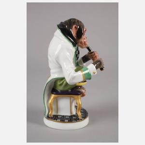 Meissen Schimpanse als Klarinettist