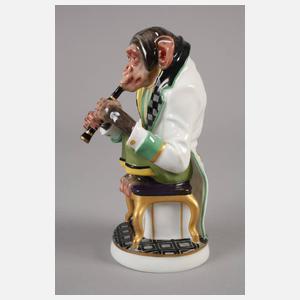 Meissen Schimpanse als Klarinettist