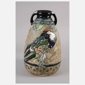 Amphora Vase mit Vogeldekor