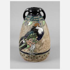 Amphora Vase mit Vogeldekor