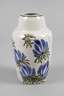 Bunzlau Vase mit Blütendekor