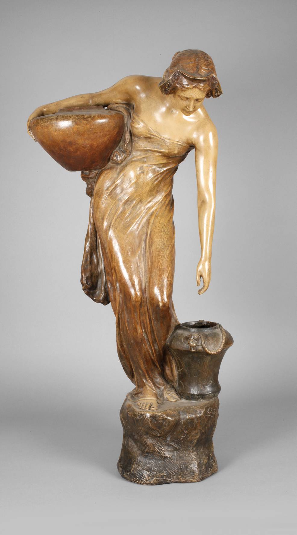 Goldscheider übergroße Figur ”Rückkehr vom Brunnen”