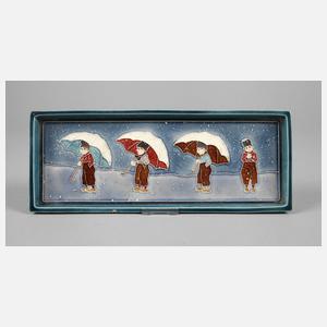 J. v. Schwarz Platte mit Kindermotiven