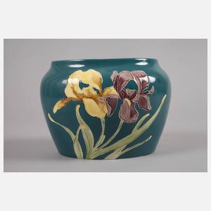 J. v. Schwarz Vase Irisdekor