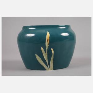 J. v. Schwarz Vase Irisdekor