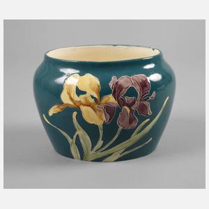 J. v. Schwarz Vase Irisdekor