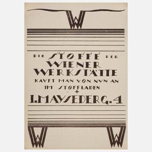 Seltenes Werbeblatt Wiener Werkstätte