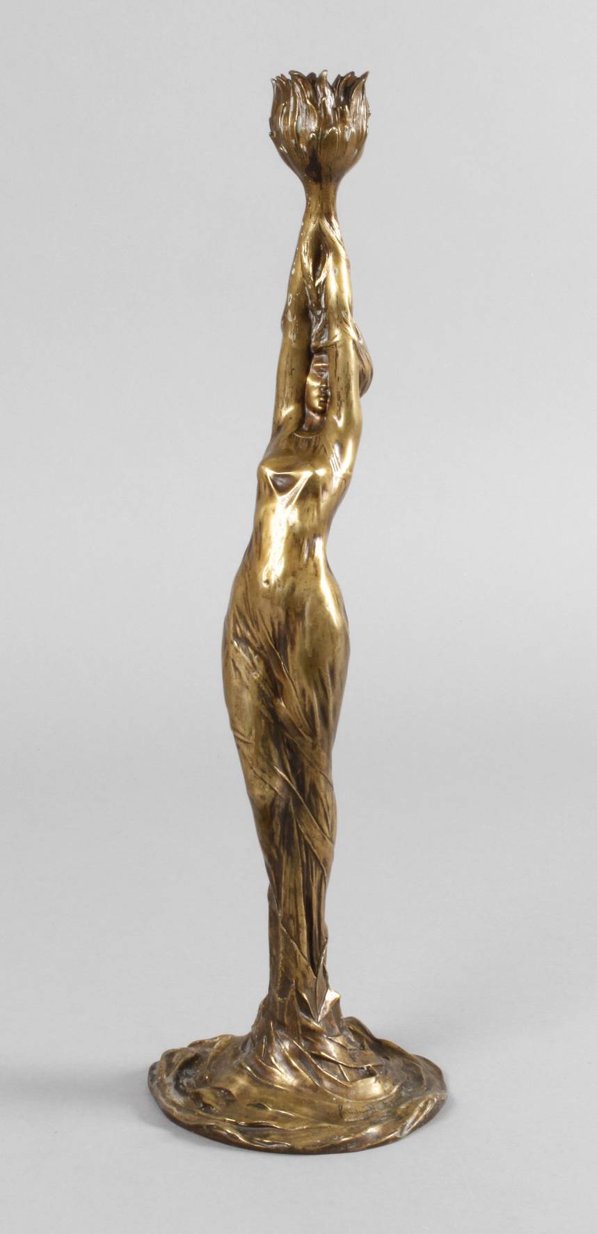 Firmin Bâte, figürlicher Leuchter ”Syrinx”