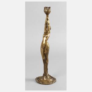 Firmin Bâte, figürlicher Leuchter ”Syrinx”