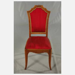 Vier Stühle Art déco