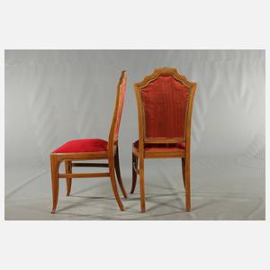 Vier Stühle Art déco