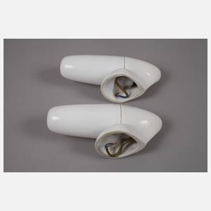 Zwei Badleuchten Wilhelm Wagenfeld