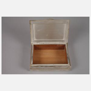 Silber Humidor Art déco