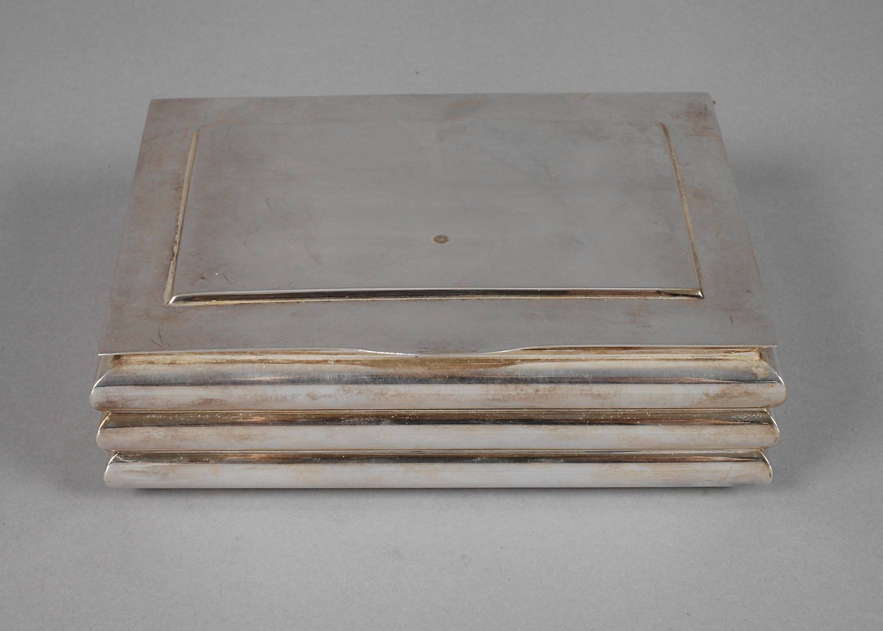 Silber Humidor Art déco