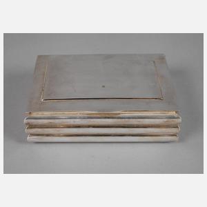 Silber Humidor Art déco