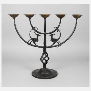 Großer Kerzenleuchter Art déco