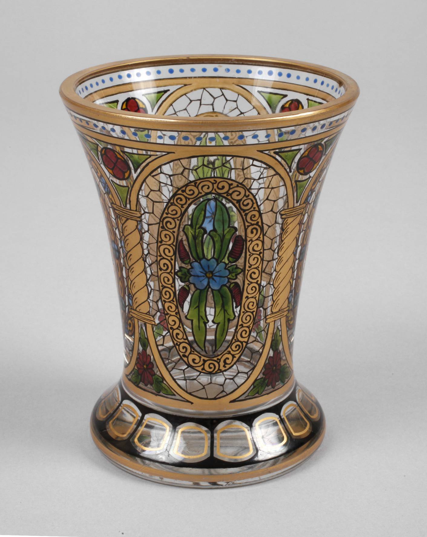 Pokalglas mit Emailmalerei