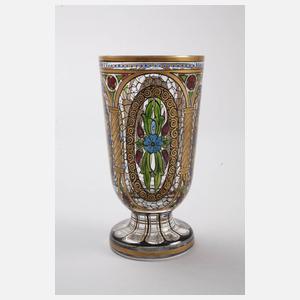 Pokalglas Emailmalerei