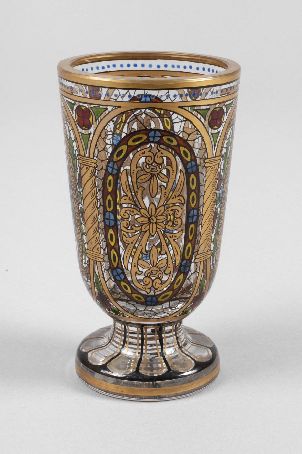 Pokalglas Emailmalerei
