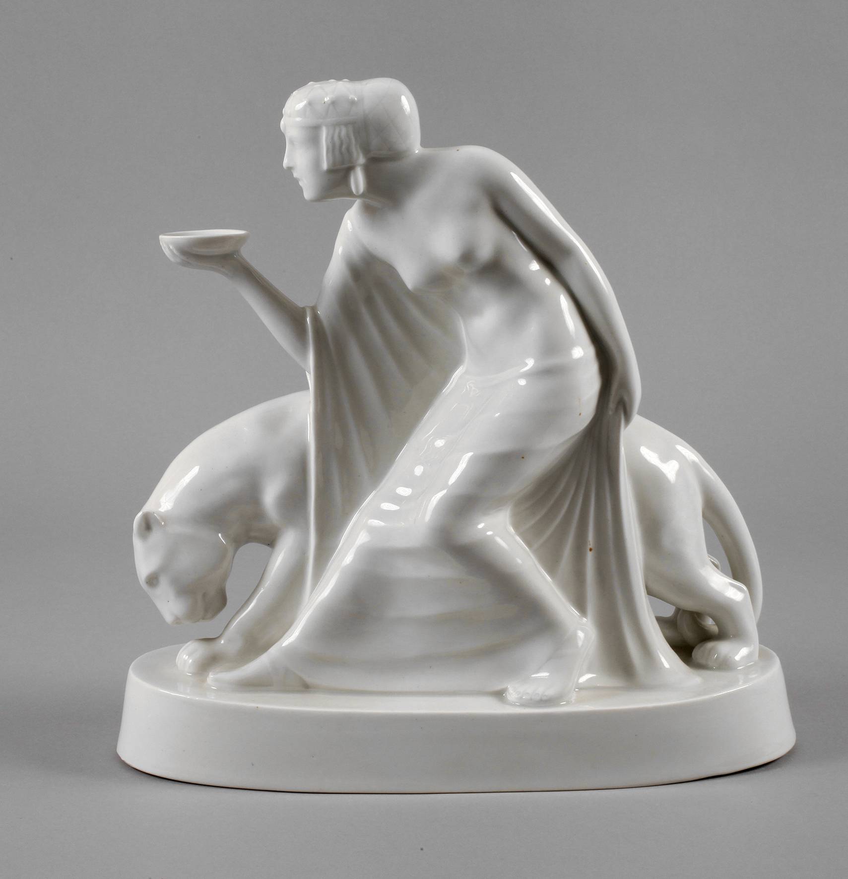 Heubach Ägypterin mit Panther