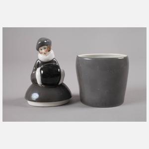 Heubach figürliche Deckeldose