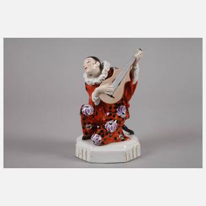 Katzhütte musizierender Pierrot