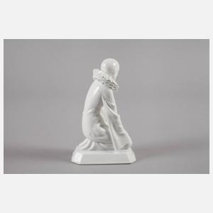 Rosenthal kniender Pierrot