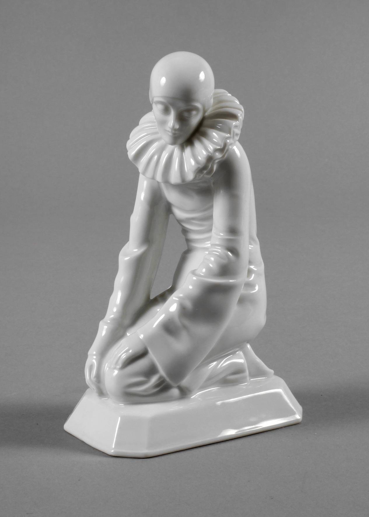 Rosenthal kniender Pierrot