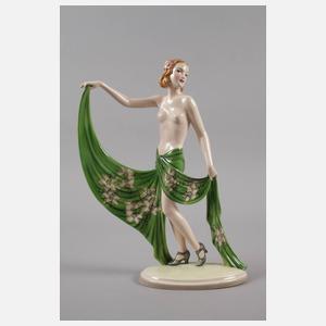 Goldscheider Wien Tänzerin Art déco