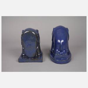 Großen-Linden paar Buchstützen als Elefanten