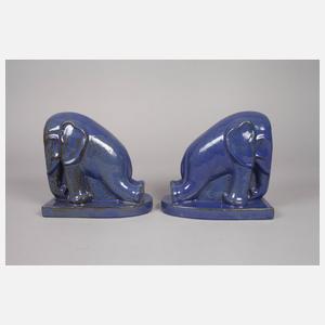 Großen-Linden paar Buchstützen als Elefanten