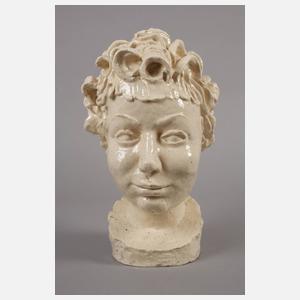 Kopf einer jungen Frau Art déco