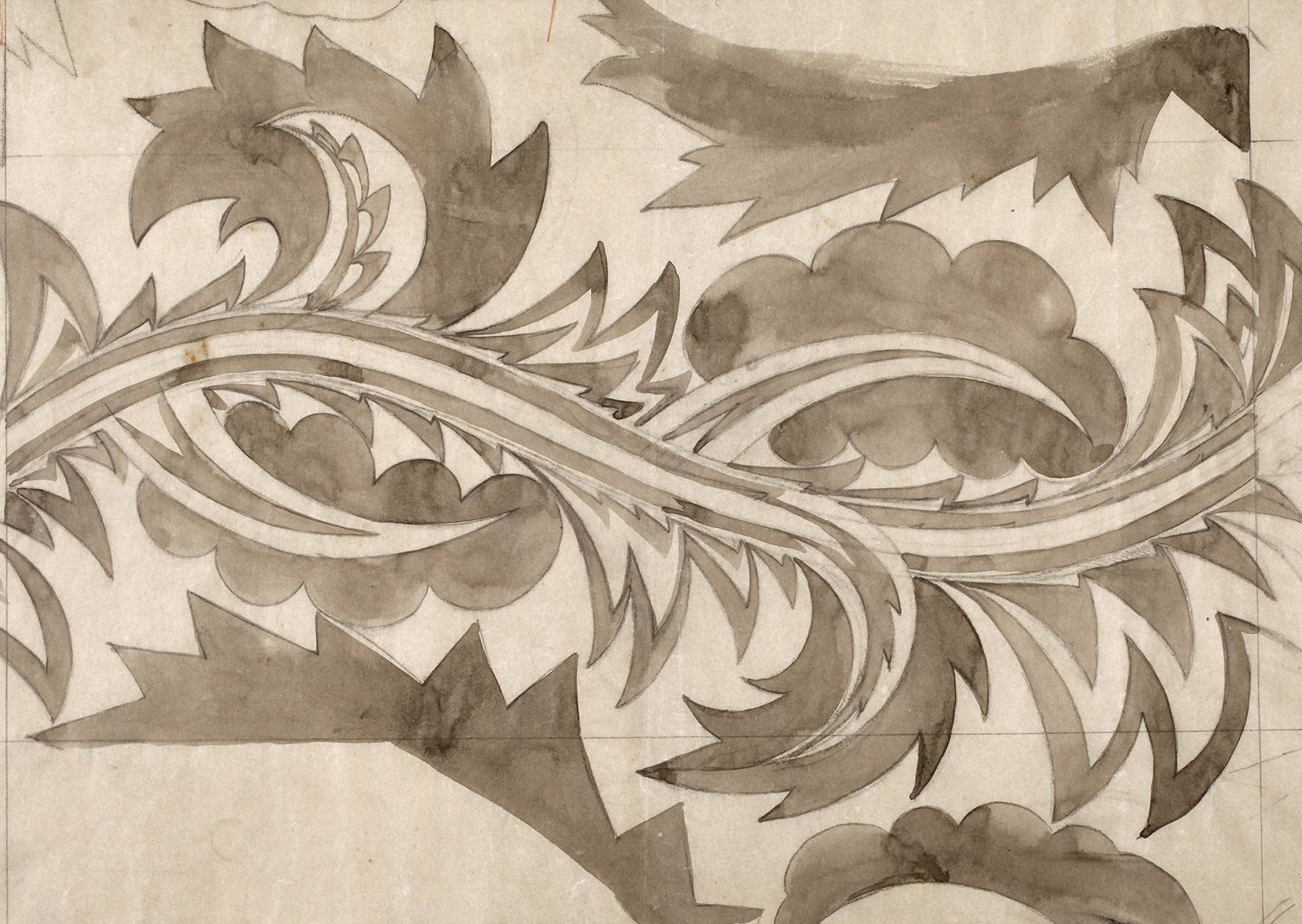 Dagobert Peche, attr., Tapetenentwurf