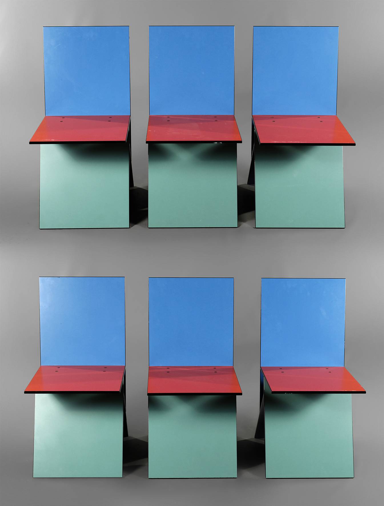 Sechs Stühle Verner Panton