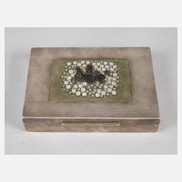 Silber Zigarrenschatulle mit Pferdemotiv111