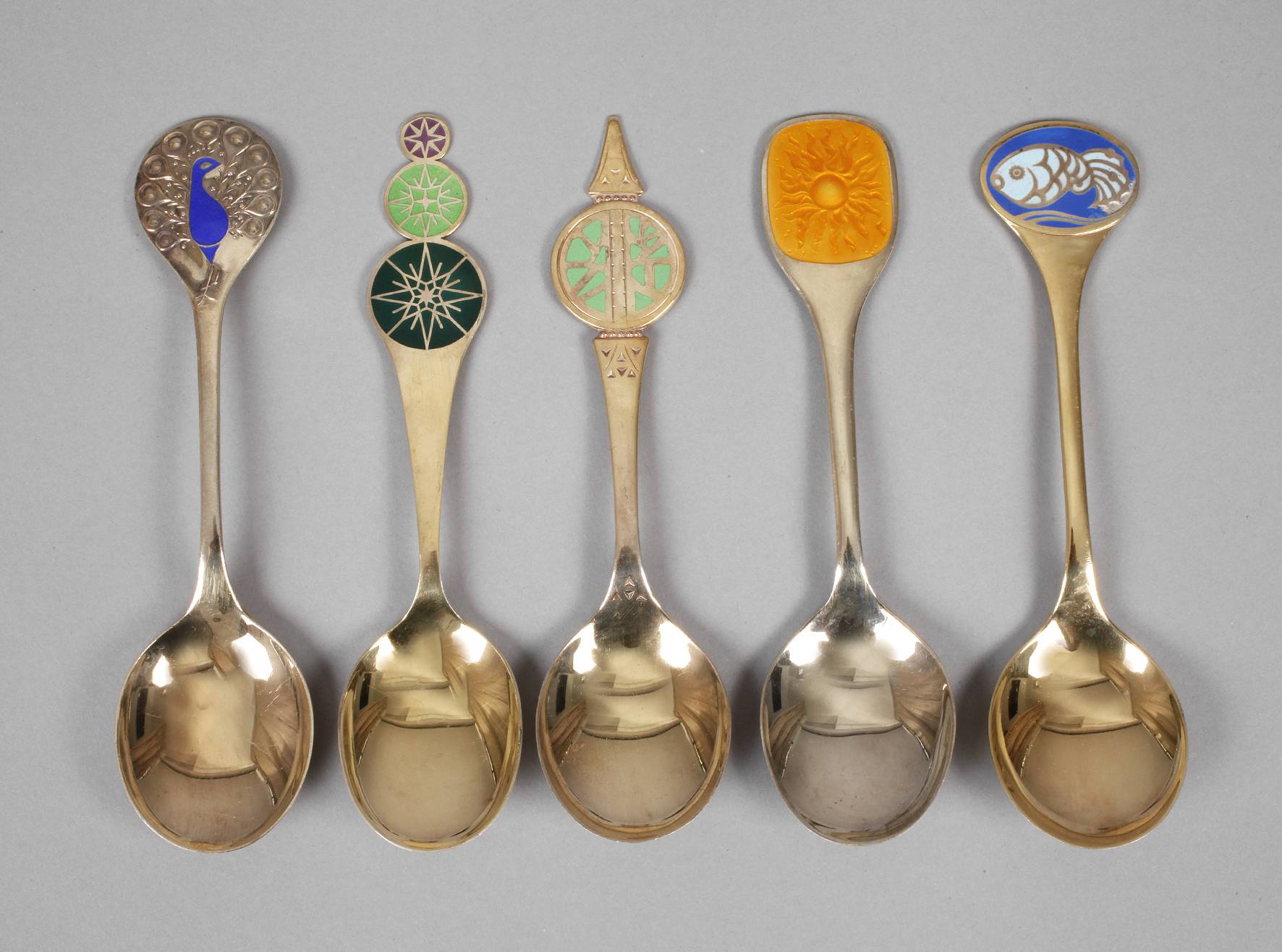 Fünf Silberlöffel Robbe & Berking