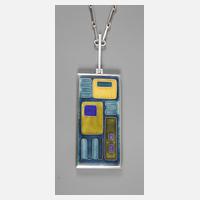 Langes Collier mit Emaileinlage111