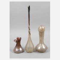 Erwin Eisch drei Vasen Studioglas111