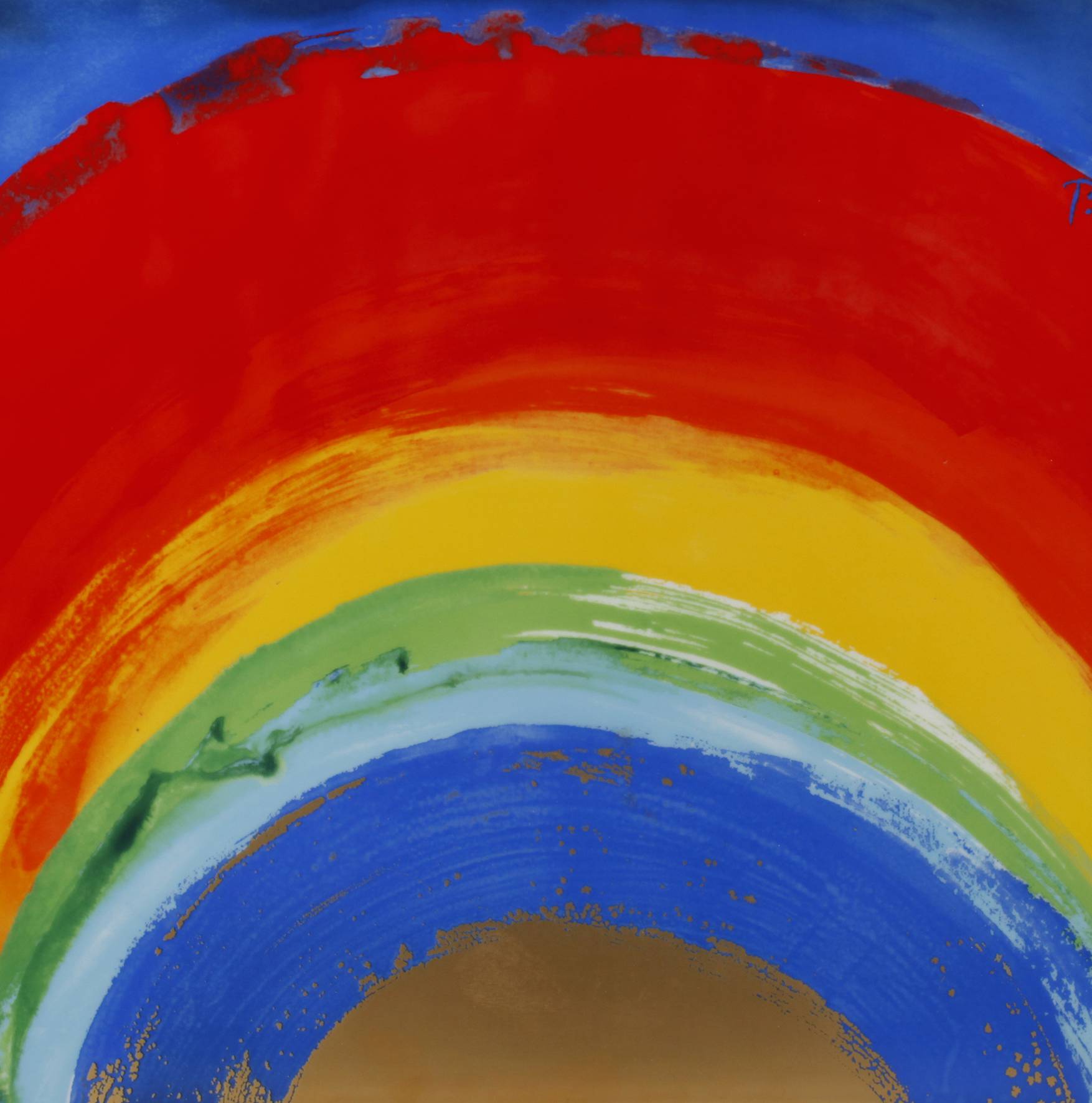 Rosenthal Porzellanplatte Regenbogen Otto Piene