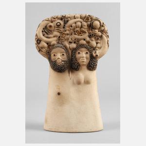 Moderne Keramik Adam und Eva