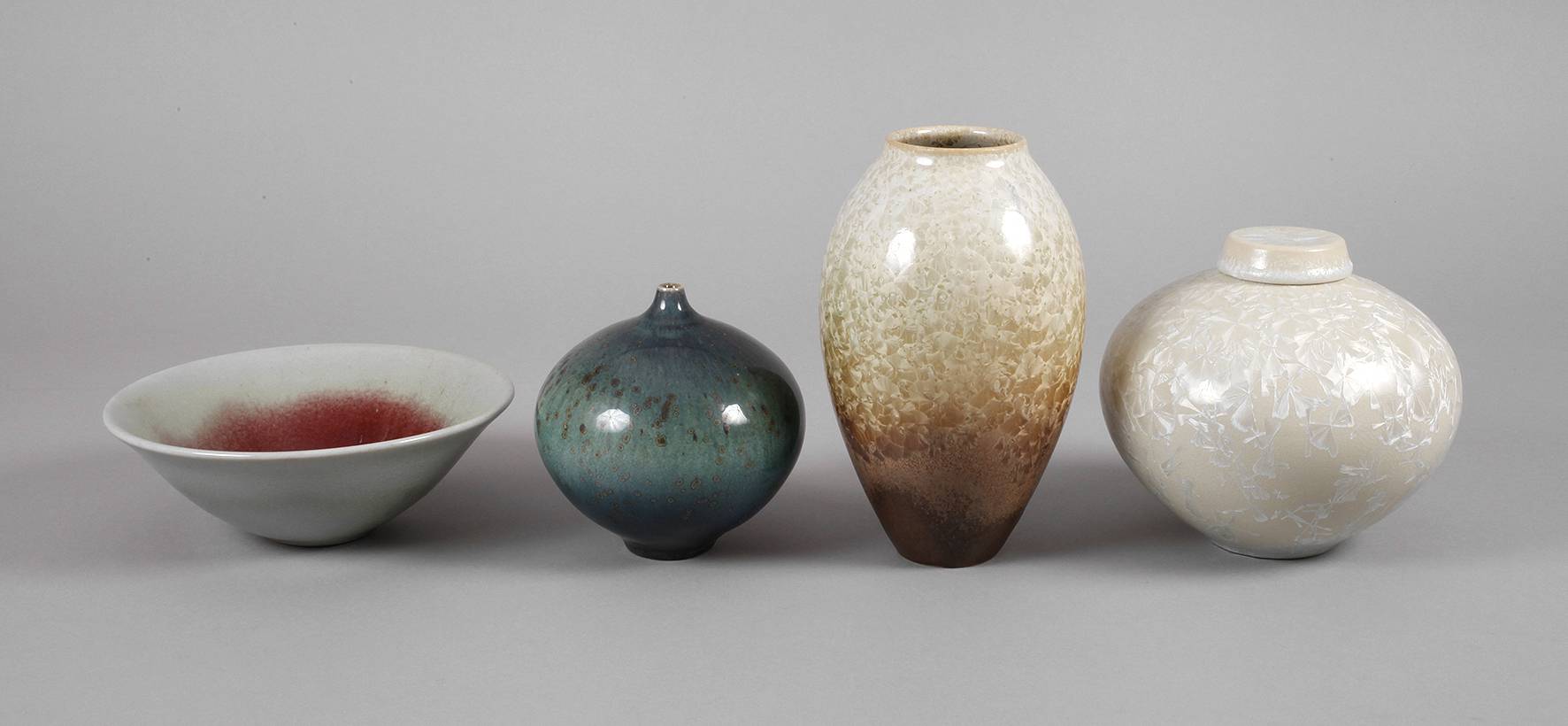 Wendelin Stahl vier Keramikobjekte