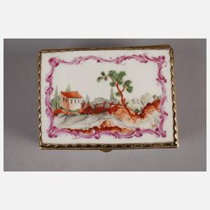 Barocke Tabatiere mit Goldmontierung