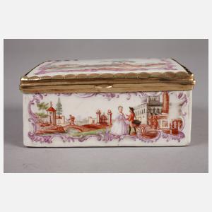 Barocke Tabatiere mit Goldmontierung