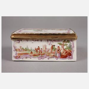 Barocke Tabatiere mit Goldmontierung