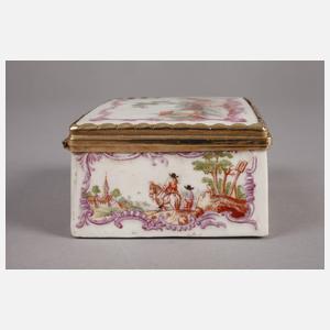 Barocke Tabatiere mit Goldmontierung