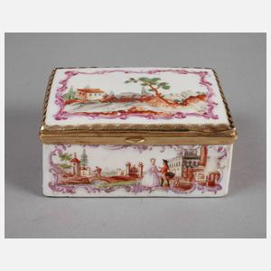 Barocke Tabatiere mit Goldmontierung